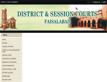 Tablet Screenshot of faisalabad.dc.lhc.gov.pk